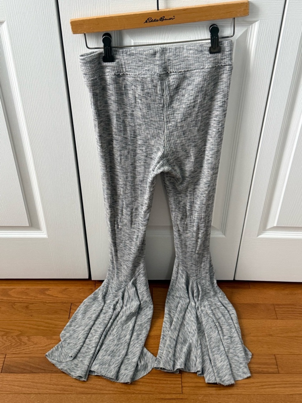 Free People Movement Low and Flow Flare Leggings in Heather Gray - Picture 4 of 5